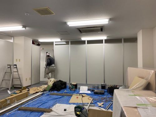 札幌市中央区オフィス間仕切り工事